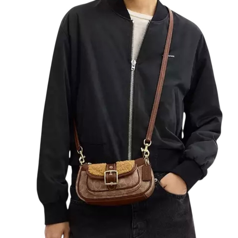 Coach Crossbody Ashton Mini Bag Vintage Brown CDB13 - Picture 4 of 8
